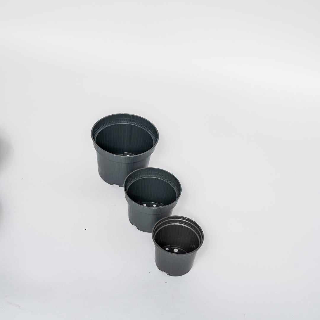 Ensemble de pots de fleurs, gris recyclé