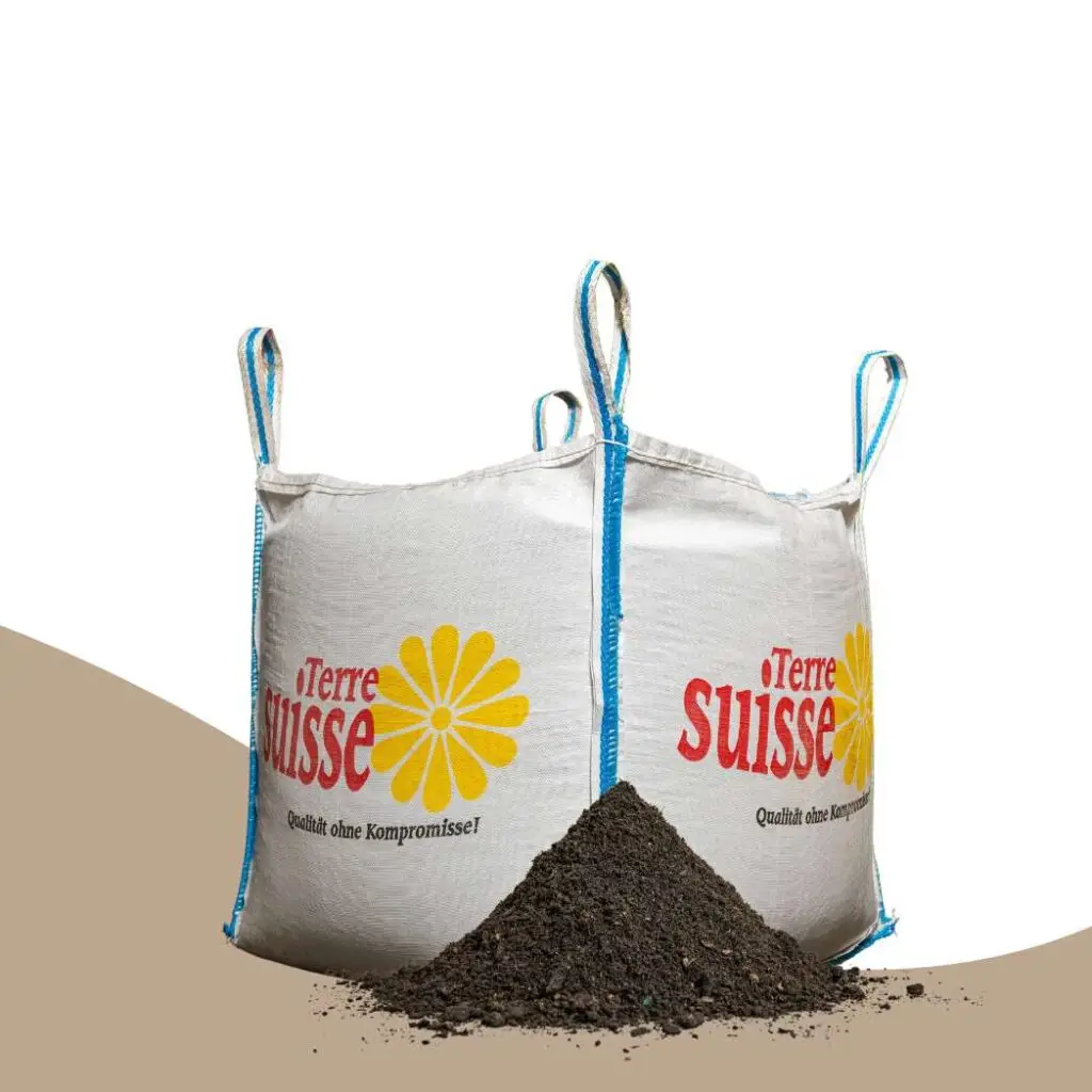 Big Bag de terreau horticole pour le jardinage de Terre Suisse.